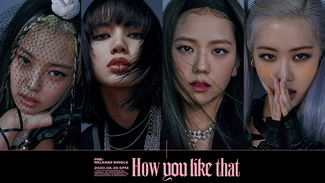 Imagen conceptual de BLACKPINK con una estética fuerte y dominante.