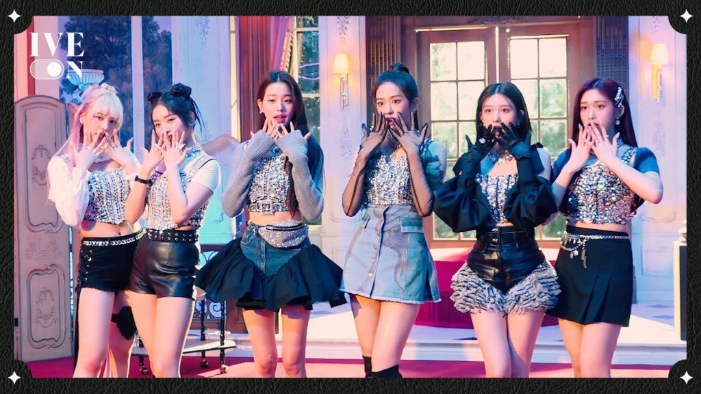 Foto oficial de IVE mostrando la imagen elegante y segura del grupo.